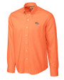 Denver Broncos Cutter & Buck Epic Easy Care Nailshead Mens Long Sleeve Dress Shirt College Orange Mannequin