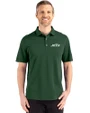 New York Jets Cutter & Buck Advantage Refresh Epic Confidence Recycled Mens Tri-Blend Pique Polo Hunter Green Front