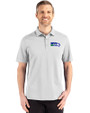 Seattle Seahawks Historic Cutter & Buck Advantage Refresh Recycled Cotton-Blend Pique Mens Polo CONCRETE Front