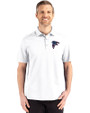 Atlanta Falcons Americana Cutter & Buck Advantage Refresh Epic Confidence Recycled Mens Tri-Blend Pique Polo White Front