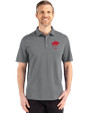 Buffalo Bills Historic Cutter & Buck Advantage Refresh Recycled Cotton-Blend Pique Mens Polo Elemental Grey Front