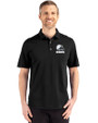 Cleveland Browns Mono Cutter & Buck Advantage Refresh Epic Confidence Recycled Mens Tri-Blend Pique Polo Black Front