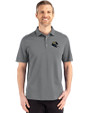 Jacksonville Jaguars NFL Helmet Cutter & Buck Advantage Refresh Epic Confidence Recycled Mens Tri-Blend Pique Polo Elemental Grey Front