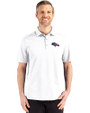 Denver Broncos Americana Cutter & Buck Advantage Refresh Epic Confidence Recycled Mens Tri-Blend Pique Polo White Front