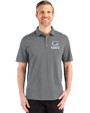 Green Bay Packers Mono Cutter & Buck Advantage Refresh Epic Confidence Recycled Mens Tri-Blend Pique Polo Elemental Grey Front