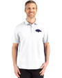 Baltimore Ravens Americana Cutter & Buck Advantage Refresh Epic Confidence Recycled Mens Tri-Blend Pique Polo White Front