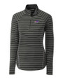 Buffalo Bills Cutter & Buck Womens Long Sleeve Evie Half Zip Elemental Grey Mannequin