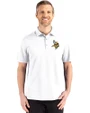 Minnesota Vikings Cutter & Buck Advantage Refresh Epic Confidence Recycled Mens Tri-Blend Pique Polo White Front
