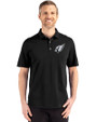 Arizona Cardinals Monochromatic Cutter & Buck Advantage Refresh Recycled Cotton-Blend Pique Mens Polo Black Front