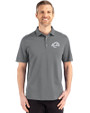 Los Angeles Rams Mono Cutter & Buck Advantage Refresh Epic Confidence Recycled Mens Tri-Blend Pique Polo Elemental Grey Front