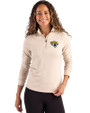 Jacksonville Jaguars Cutter & Buck Coastline Epic Comfort Recycled Women’s Quarter Zip Wheat Front
