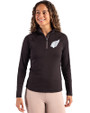 Arizona Cardinals Mono Cutter & Buck Coastline Epic Comfort Recycled Women’s Quarter Zip Black Front