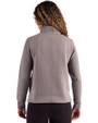 Detroit Lions NFL Helmet Cutter & Buck Roam Epic Versatility Recycled Womens Quarter Zip Pullover Elemental Grey Back