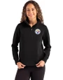 Pittsburgh Steelers Cutter & Buck Roam Epic Versatility Recycled Womens Quarter Zip Pullover Black Front
