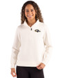 Baltimore Ravens Cutter & Buck Roam Epic Versatility Recycled Womens Quarter Zip Pullover Shell Front