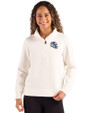 Buffalo Bills NFL Helmet Cutter & Buck Roam Epic Versatility Recycled Womens Quarter Zip Pullover Shell Front