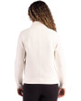 Minnesota Vikings Mono Cutter & Buck Roam Epic Versatility Recycled Womens Quarter Zip Pullover Shell Back