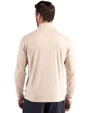 San Francisco 49ers Cutter & Buck Coastline Epic Comfort Recycled Mens Quarter Zip Wheat Back