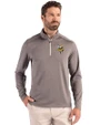 Minnesota Vikings Cutter & Buck Coastline Epic Comfort Recycled Mens Quarter Zip Elemental Grey Front
