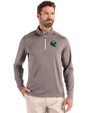 New York Jets NFL Helmet Cutter & Buck Coastline Epic Comfort Recycled Mens Quarter Zip Elemental Grey Front
