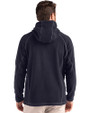 Clique Powder Recycled Fleece Mens Half Zip Hooded Pullover Dark Navy Back