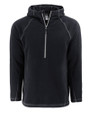 Clique Powder Recycled Fleece Mens Quarter Zip Pullover Black Mannequin