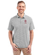 Ohio State Buckeyes Alumni- Cutter & Buck Virtue Eco Pique Botanical Print Recycled Mens Polo Black Front