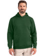 Clique Drive Recycled Mens Pullover Hooded Sweatshirt Bottle Green Front