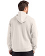 Clique Drive Recycled Mens Pullover Hooded Sweatshirt Off White Back