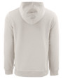 Clique Drive Recycled Mens Pullover Hooded Sweatshirt Off White Mannequin Back