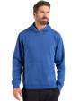Clique Drive Recycled Mens Pullover Hooded Sweatshirt Royal Blue Front