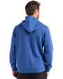 Clique Drive Recycled Mens Pullover Hooded Sweatshirt Royal Blue Back
