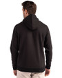 Clique Drive Recycled Mens Full Zip Hooded Sweatshirt Black Back