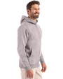 Clique Drive Recycled Mens Full Zip Hooded Sweatshirt Grey Melange Side