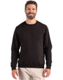 Clique Drive Recycled Mens Crewneck Sweatshirt Black Front