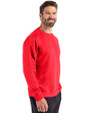 Clique Drive Recycled Mens Crewneck Sweatshirt Red Side