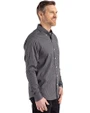 Florida A&M Rattlers Cutter & Buck Skyline Epic Confidence Recycled Gingham Mens Big & Tall Long Sleeve Dress Shirt Black/Elemental Grey Side