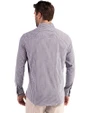 Boise State Broncos Cutter & Buck Skyline Epic Confidence Recycled Gingham Mens Big & Tall Long Sleeve Dress Shirt Black/White Back
