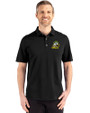 Oregon Ducks Cutter & Buck Advantage Refresh Epic Confidence Recycled Mens Tri-Blend Pique Polo Black Front