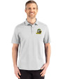 Oregon Ducks Cutter & Buck Advantage Refresh Epic Confidence Recycled Mens Tri-Blend Pique Polo CONCRETE Front