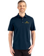 Notre Dame Fighting Irish Cutter & Buck Advantage Refresh Epic Confidence Recycled Mens Tri-Blend Pique Polo Liberty Navy Front