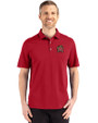 Maryland Terrapins Cutter & Buck Advantage Refresh Epic Confidence Recycled Mens Tri-Blend Pique Polo Cardinal Red Front
