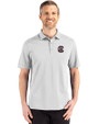 South Carolina Gamecocks Cutter & Buck Advantage Refresh Recycled Cotton-Blend Pique Mens Polo CONCRETE Front