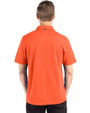 Miami Hurricanes Cutter & Buck Advantage Refresh Epic Confidence Recycled Mens Tri-Blend Pique Polo College Orange Back