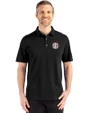 Oklahoma Sooners SEC Cutter & Buck Advantage Refresh Epic Confidence Recycled Mens Tri-Blend Pique Polo Black Front