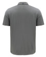 Navy Midshipmen Cutter & Buck Advantage Refresh Epic Confidence Recycled Mens Tri-Blend Pique Polo Elemental Grey Mannequin Back