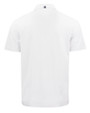 Navy Midshipmen Cutter & Buck Advantage Refresh Epic Confidence Recycled Mens Tri-Blend Pique Polo White Mannequin Back
