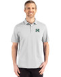 Hawaii Warriors Cutter & Buck Advantage Refresh Epic Confidence Recycled Mens Tri-Blend Pique Polo CONCRETE Front