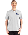 Creighton Bluejays Cutter & Buck Advantage Refresh Epic Confidence Recycled Mens Tri-Blend Pique Polo CONCRETE Front