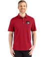 Winston-Salem State Rams Cutter & Buck Advantage Refresh Epic Confidence Recycled Mens Tri-Blend Pique Polo Cardinal Red Front